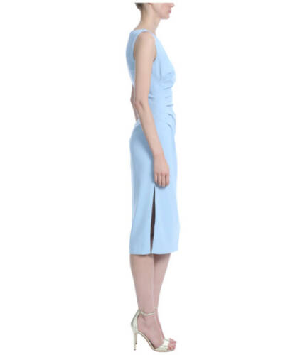 Imbracaminte femei badgley mischka side ruched fitted crepe dress light blue