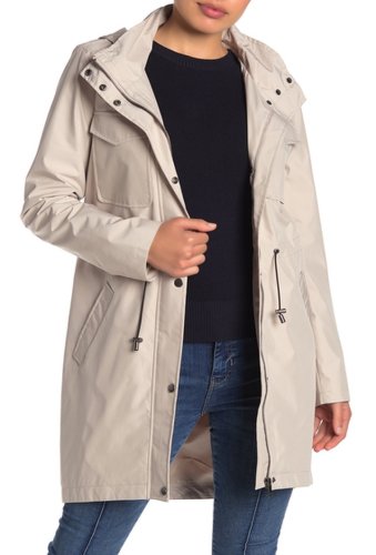 Imbracaminte femei bagatelle leather anorak packable hood jacket cream