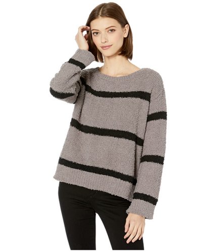 Imbracaminte femei bb dakota chenille deal fuzzy chenille stripe sweater medium grey