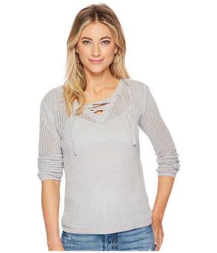 Imbracaminte femei bb dakota lily lace-up sweater slate grey