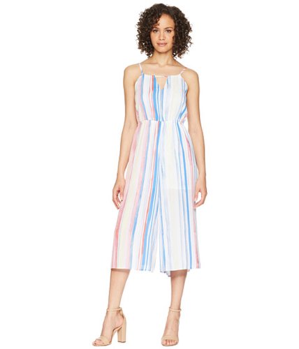 Imbracaminte femei bb dakota lovy quotwatercolor stripequot printed cropped jumpsuit cloud white