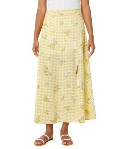 Imbracaminte femei bcbg girls maxi skirt v1vx3b29 lemon gingham print