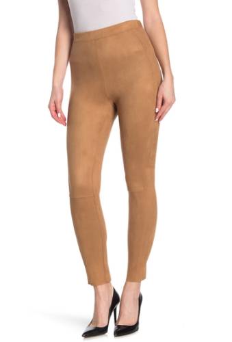 Imbracaminte femei bcbgeneration faux suede leggings camel