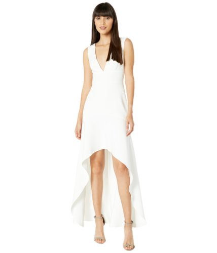 Imbracaminte femei bcbgmaxazria high-low gown off-white