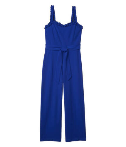 Imbracaminte femei bebe cropped jumpsuit with ruffle strap detail royal
