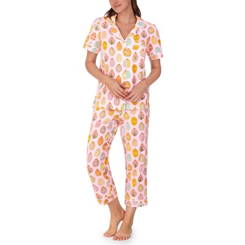Imbracaminte femei bedhead pajamas short sleeve cropped pj set egg hunt