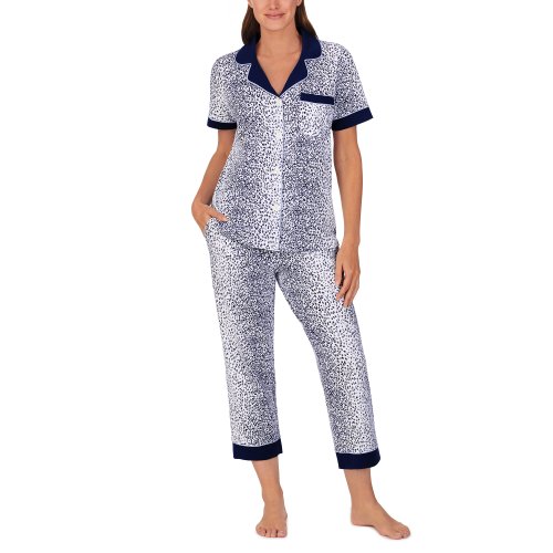 Imbracaminte femei bedhead pajamas short sleeve cropped pj set sea kitten