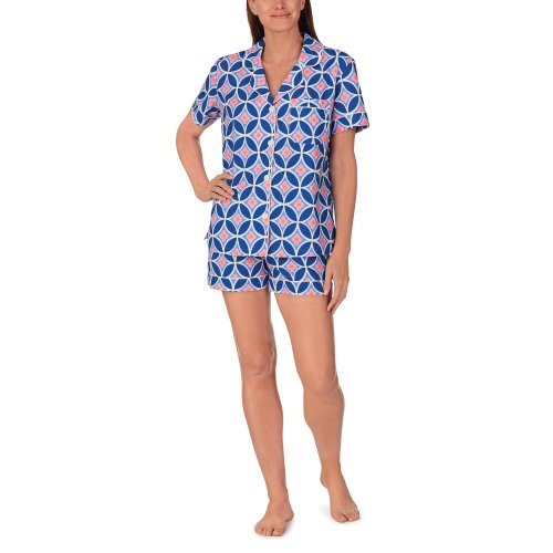 Imbracaminte femei bedhead pajamas trina turk x bedhead short sleeve shorty set geo flower
