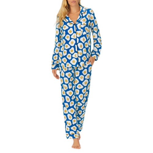Imbracaminte femei bedhead pajamas zappos print lab sunny side up long sleeve classic pj set sunny side up