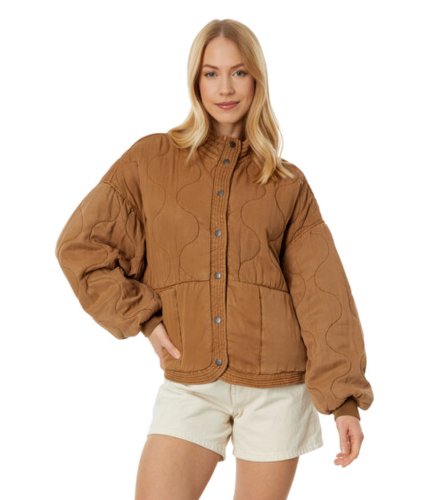 Imbracaminte femei blank nyc drop shoulder quilted jacket in chai tea chai tea