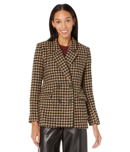 Imbracaminte femei blank nyc houndstooth double-breasted blazer in book club book club