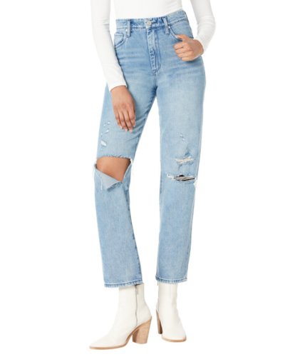 Imbracaminte femei blank nyc howard loose fit distressed high-rise jeans in blue blue