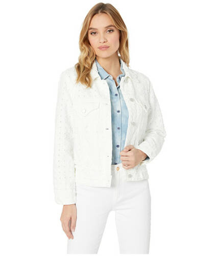 Imbracaminte femei blank nyc perforated white jacket in eyes on you eyes on you