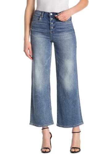 Imbracaminte femei blanknyc denim button fly wide leg jeans wall street