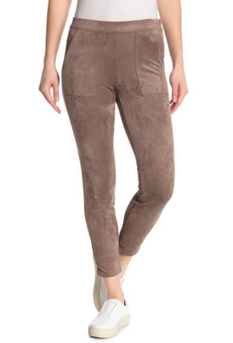 Imbracaminte femei blanknyc denim cropped faux suede pants grey ash