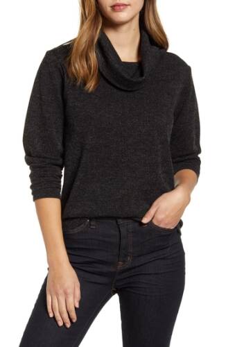 Imbracaminte femei bobeau knit cowl neck pullover sweater black