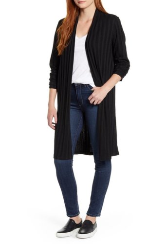 Imbracaminte femei bobeau rib sweater cardigan duster coat black