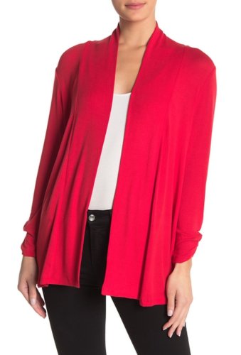 Imbracaminte femei bobeau shawl collar 34 sleeve cardigan red