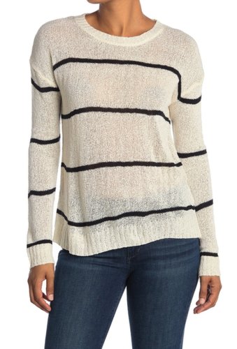 Imbracaminte femei bobeau striped dolman sweater ivoryblack