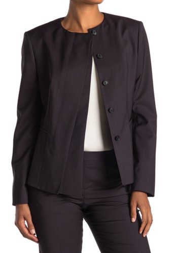 Imbracaminte femei boss jadela mini houndstooth wool suit jacket regular petite melange fantasy
