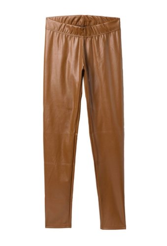 Imbracaminte femei brazabra faux leather leggings brown