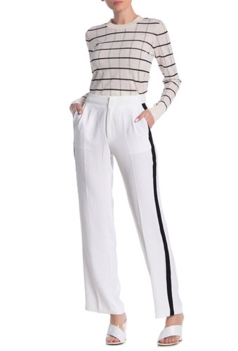 Imbracaminte femei brochu walker joey side stripe pants salt white
