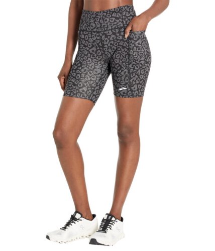 Imbracaminte femei brooks moment 8quot shorts black cheetah