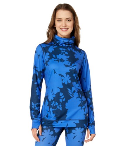 Imbracaminte femei burton midweight base layer long neck shirt amparo blue camellia