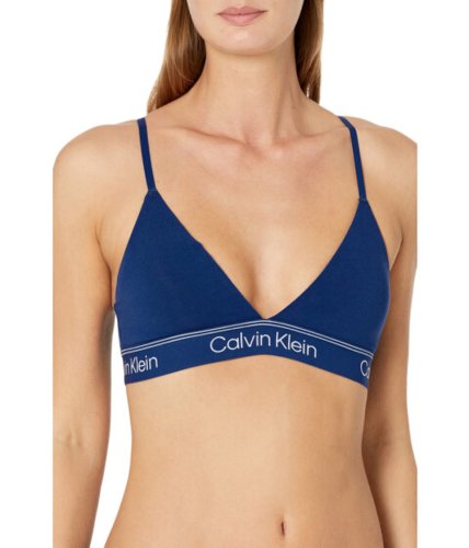 Imbracaminte femei calvin klein athletic lightly lined triangle blue depths