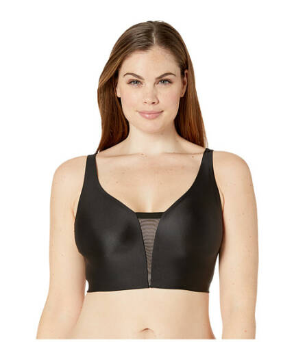 Imbracaminte femei calvin klein underwear plus size invisibles wireless with mesh unlined triangle bra qf5666 black