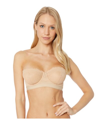 Imbracaminte femei calvin klein underwear seductive comfort w lace (line extension) unlined strapless bra bare
