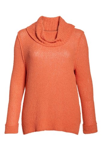 Imbracaminte femei caslon cuff sleeve sweater plus size orange ginger