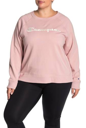 Imbracaminte femei champion heritage french pullover sweater plus size dream pink