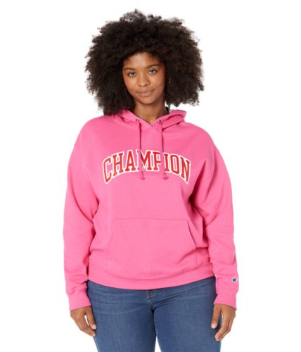 Imbracaminte femei champion plus powerblend hoodie wow pinkoxford grey heather