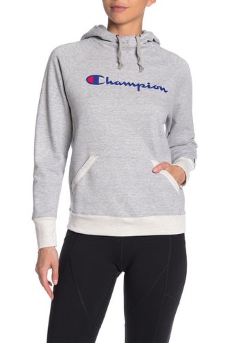 Imbracaminte femei champion powerblend graphic print hoodie oxford gre