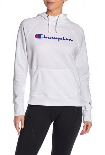 Imbracaminte femei champion powerblend graphic print hoodie white