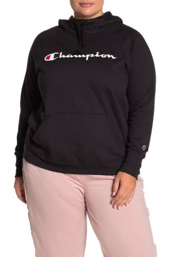 Imbracaminte femei champion powerblend hoodie plus size black