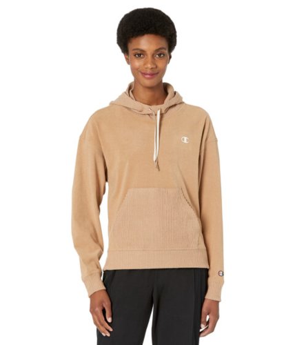 Imbracaminte femei champion soft touch rib mix hoodie simply nude heather
