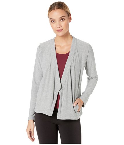 Imbracaminte femei chaser cozy knit long sleeve open front blazer heather grey