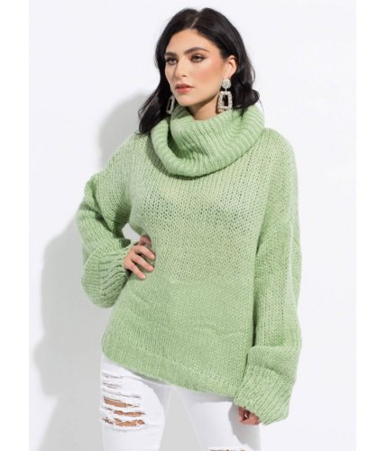 Imbracaminte femei cheapchic necks level knit turtleneck sweater sage