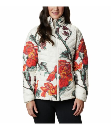Imbracaminte femei columbia powder litetrade jacket chalk botanica print