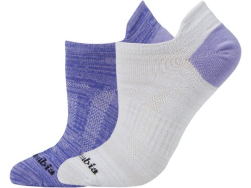 Imbracaminte femei columbia space dye coolmax eco no show lightweight 2-pack frosted purplegrey