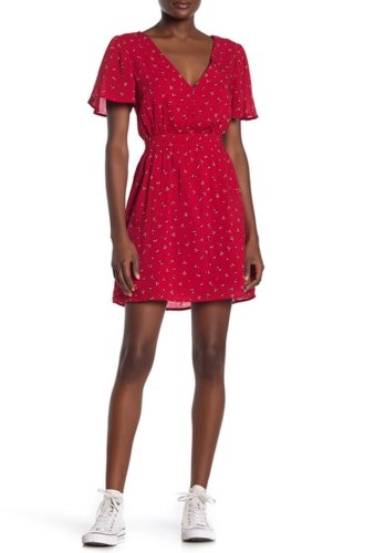 Imbracaminte femei cotton on new spot tea dress stella ditsy racer red