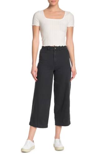 Imbracaminte femei cotton on taylor cropped utility pants washed black