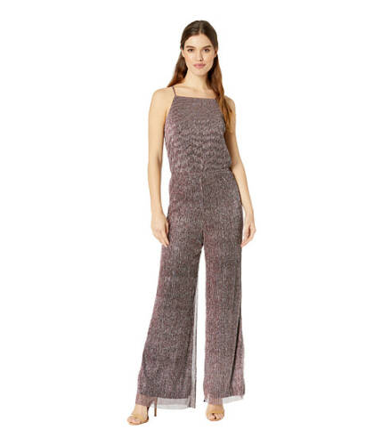 Imbracaminte femei cupcakes and cashmere campell metallic shimmer jumpsuit purple metallic