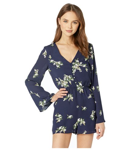 Imbracaminte femei cupcakes and cashmere dorene floral printed romper ink