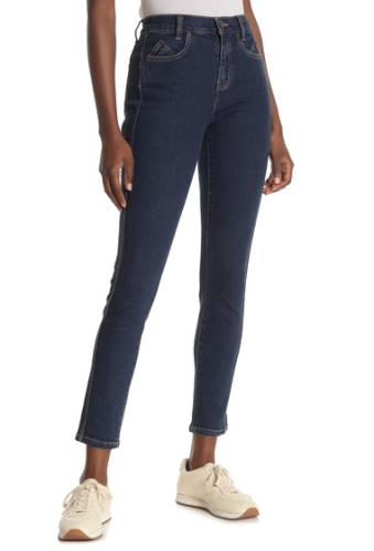 Imbracaminte femei currentelliott 7-pocket high-waisted ankle jeans demir