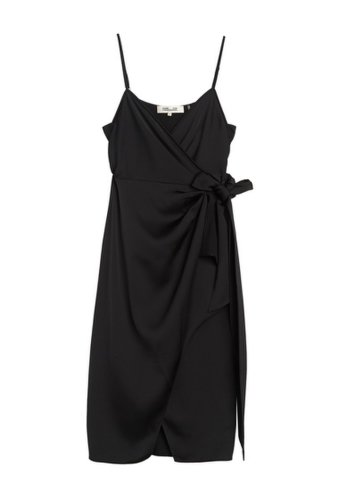 Imbracaminte femei diane von furstenberg avila sleeveless wrap midi dress black