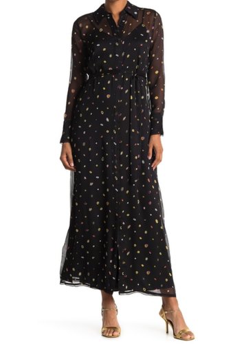 Imbracaminte femei diane von furstenberg jean michel printed silk maxi dress polka dot