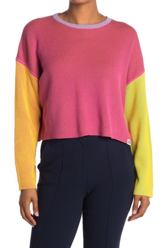 Imbracaminte femei diane von furstenberg taimi colorblock sweater mallow mul